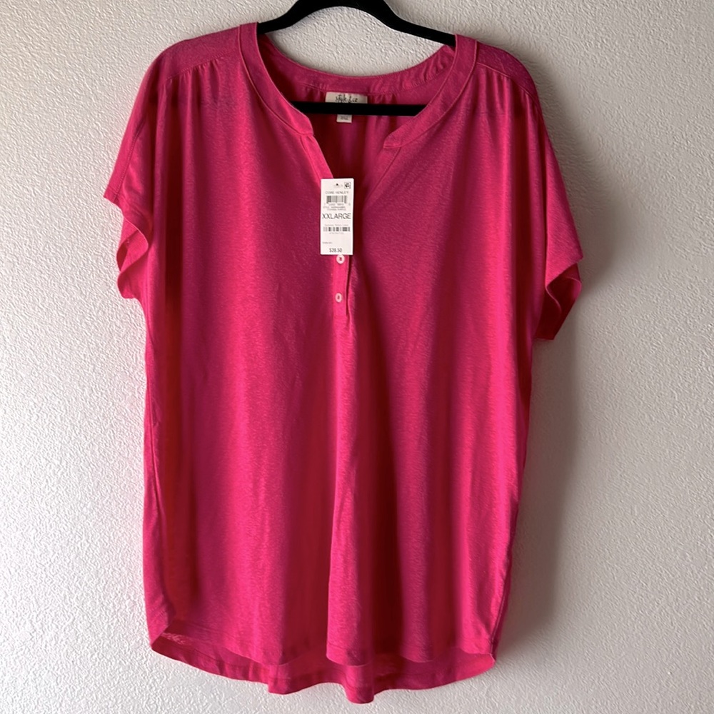 Style & Co pink blouse size XXL